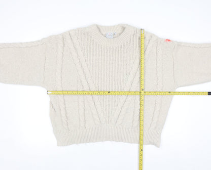 Scamp & Dude Women’s Ivory Cable-Knit Pullover Jumper Size 20