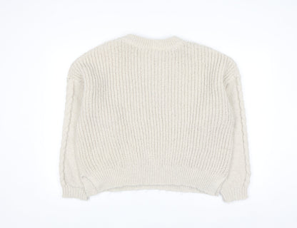 Scamp & Dude Women’s Ivory Cable-Knit Pullover Jumper Size 20