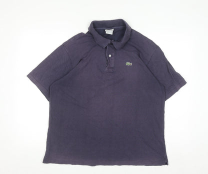 Lacoste Men's Blue Cotton Polo Shirt Size XL Regular Fit