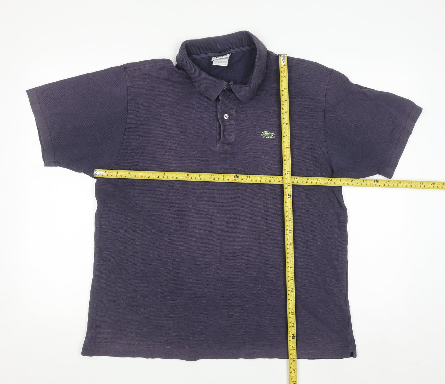 Lacoste Men's Blue Cotton Polo Shirt Size XL Regular Fit