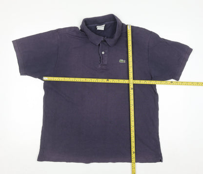 Lacoste Men's Blue Cotton Polo Shirt Size XL Regular Fit