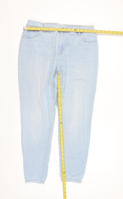 Primark Women’s Light Blue Skinny Denim Jeans Size 16