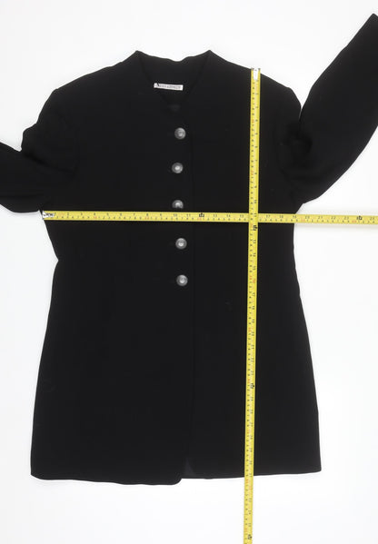 Louise Kennedy Women's Black Wool Blend Long Blazer UK 14
