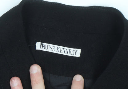 Louise Kennedy Women's Black Wool Blend Long Blazer UK 14
