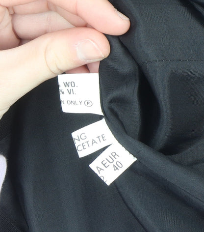 Louise Kennedy Women's Black Wool Blend Long Blazer UK 14