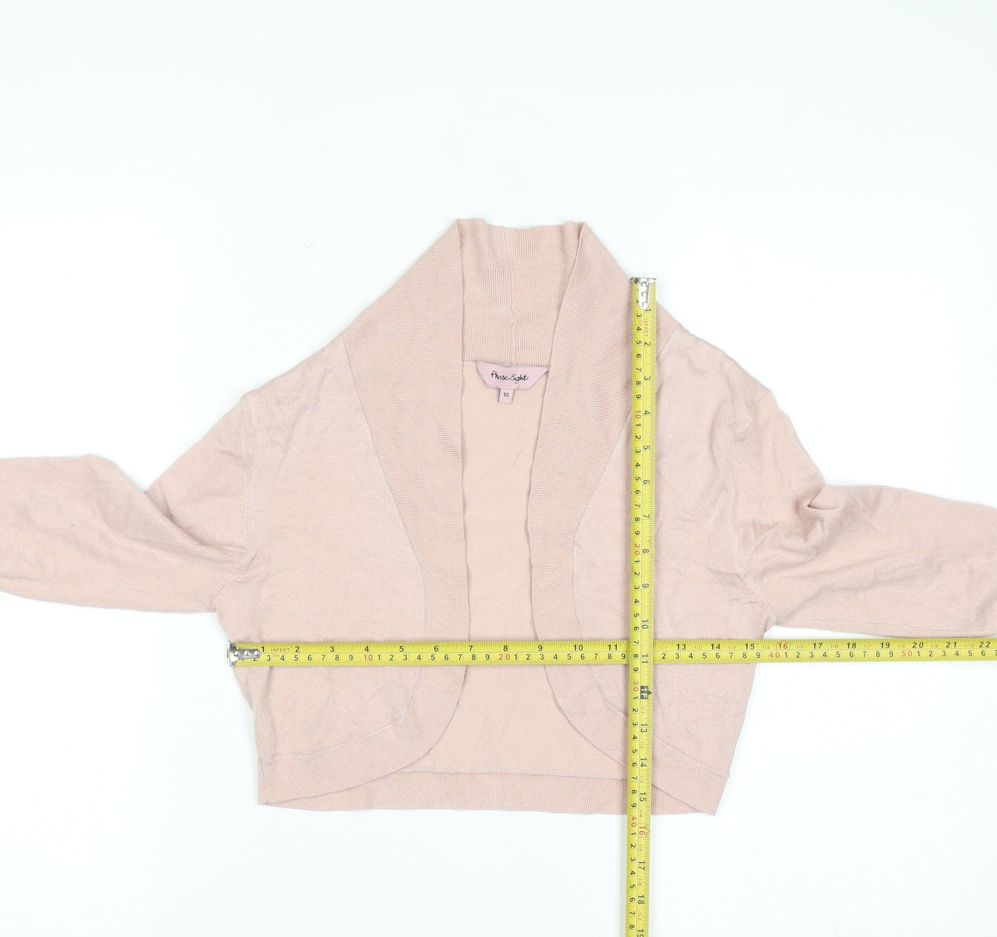 Phase Eight Women's Pink Knit Shrug Cardigan Size 10