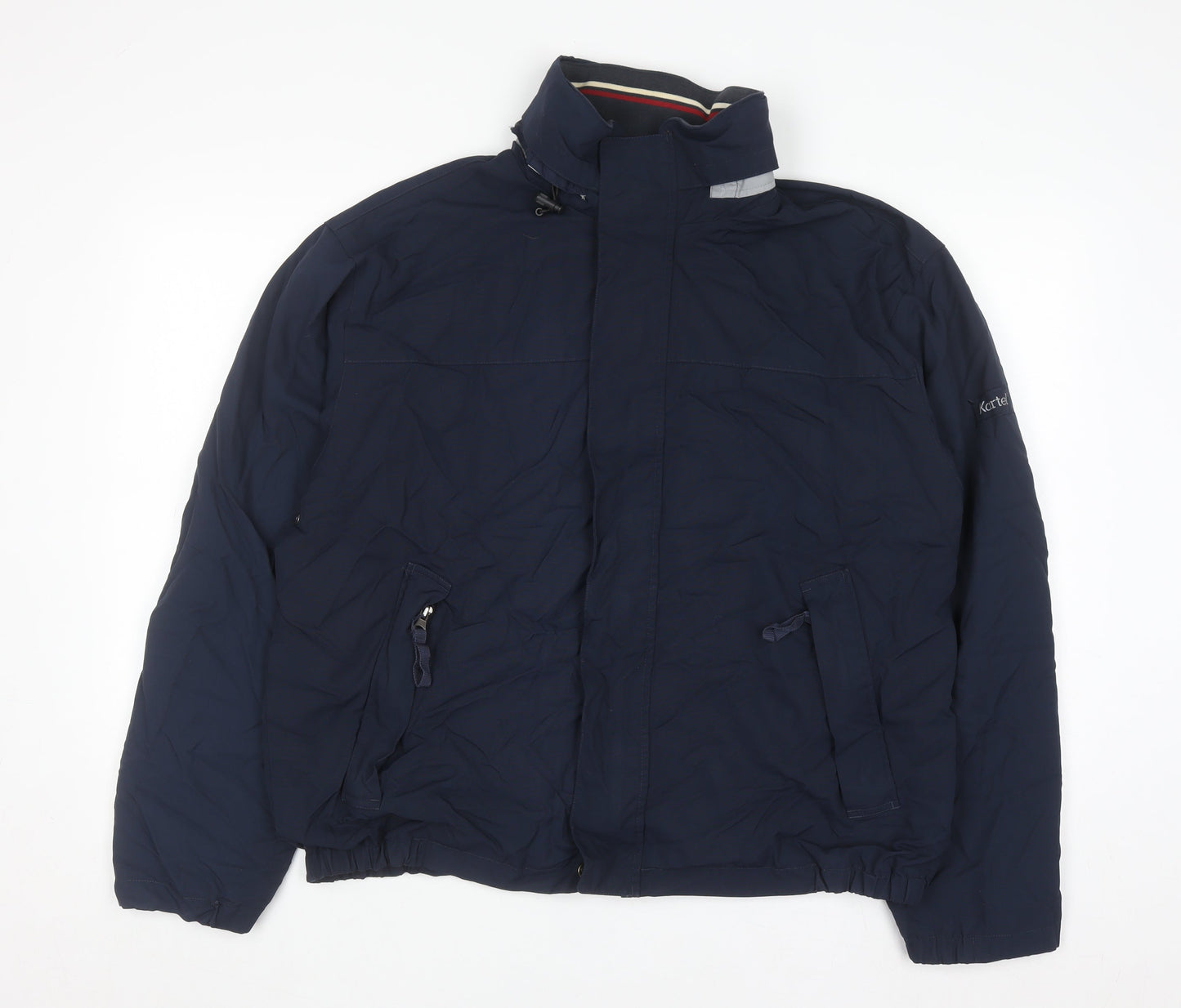 Kartel Men's Blue Windbreaker Jacket L Lightweight Casual Outerwear