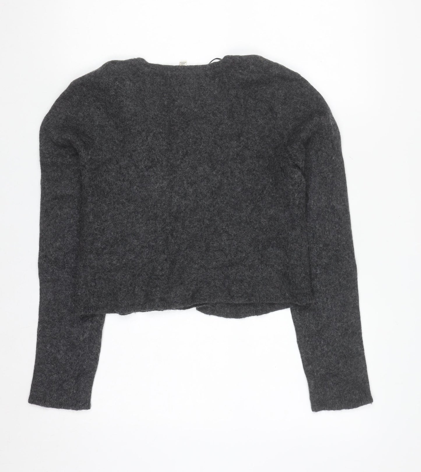 Seasalt Cornwall Women's Grey Alpaca Wool Open Cardigan UK 12