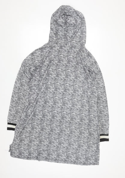 DKNY Women's Grey Pullover Hoodie Sweatshirt Size L Comfortable Casual