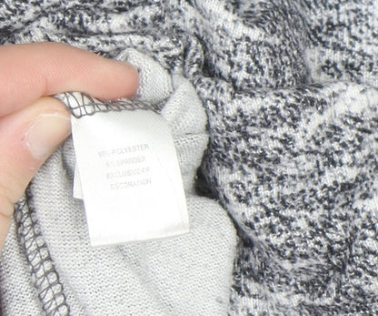 DKNY Women's Grey Pullover Hoodie Sweatshirt Size L Comfortable Casual