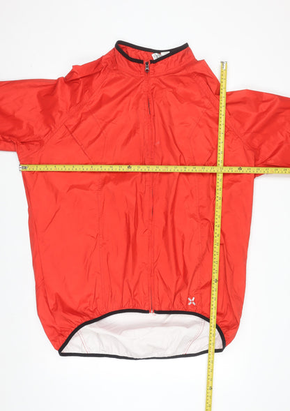 B'Twin Men's Red 2XL Windbreaker Cycling Jacket Lightweight