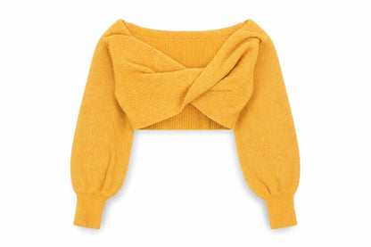 Urban Outfitters Women’s Yellow Knit Shrug Jumper XS