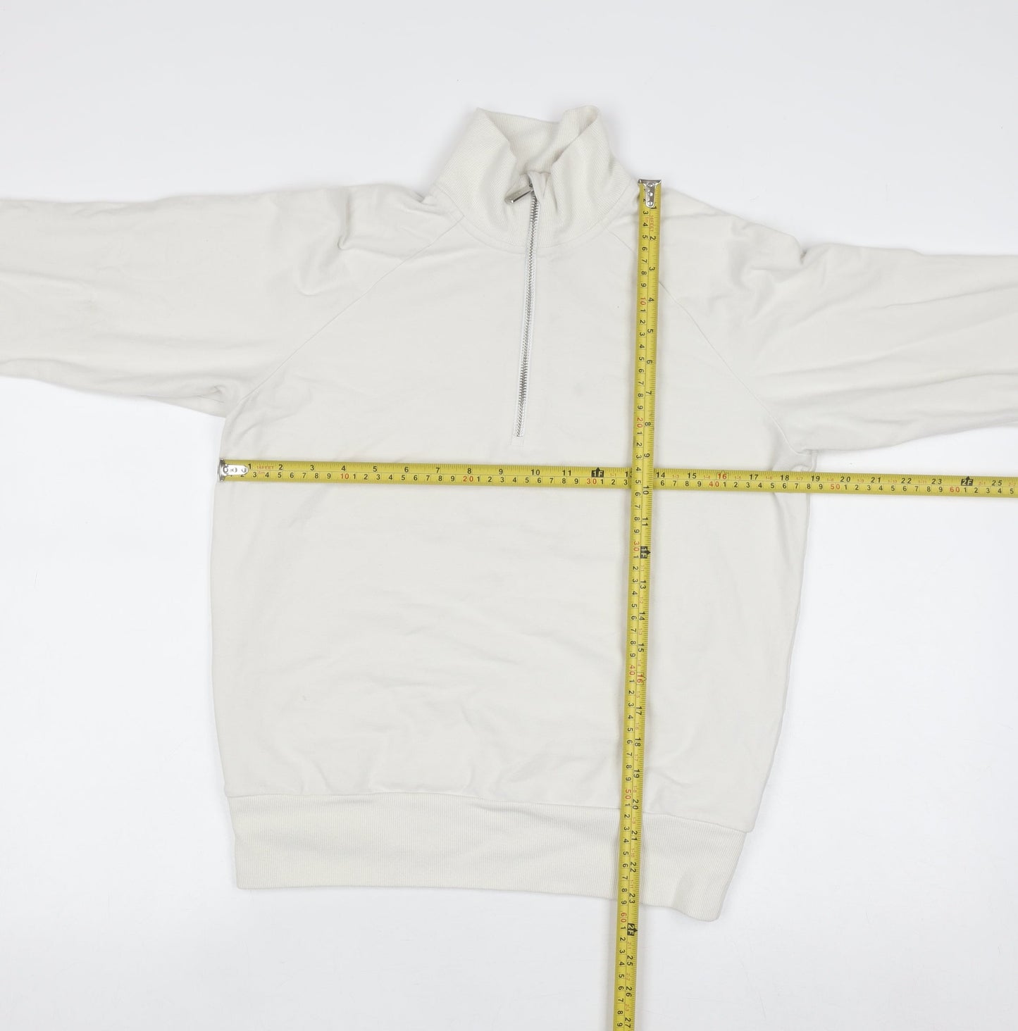 Sweaty Betty Women's White 1/2 Zip Pullover Sweatshirt Size 10