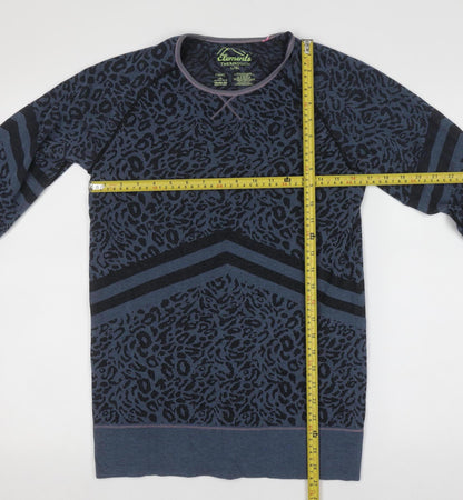 Next Elements Blue Leopard Print Loungewear Tracksuit Set L