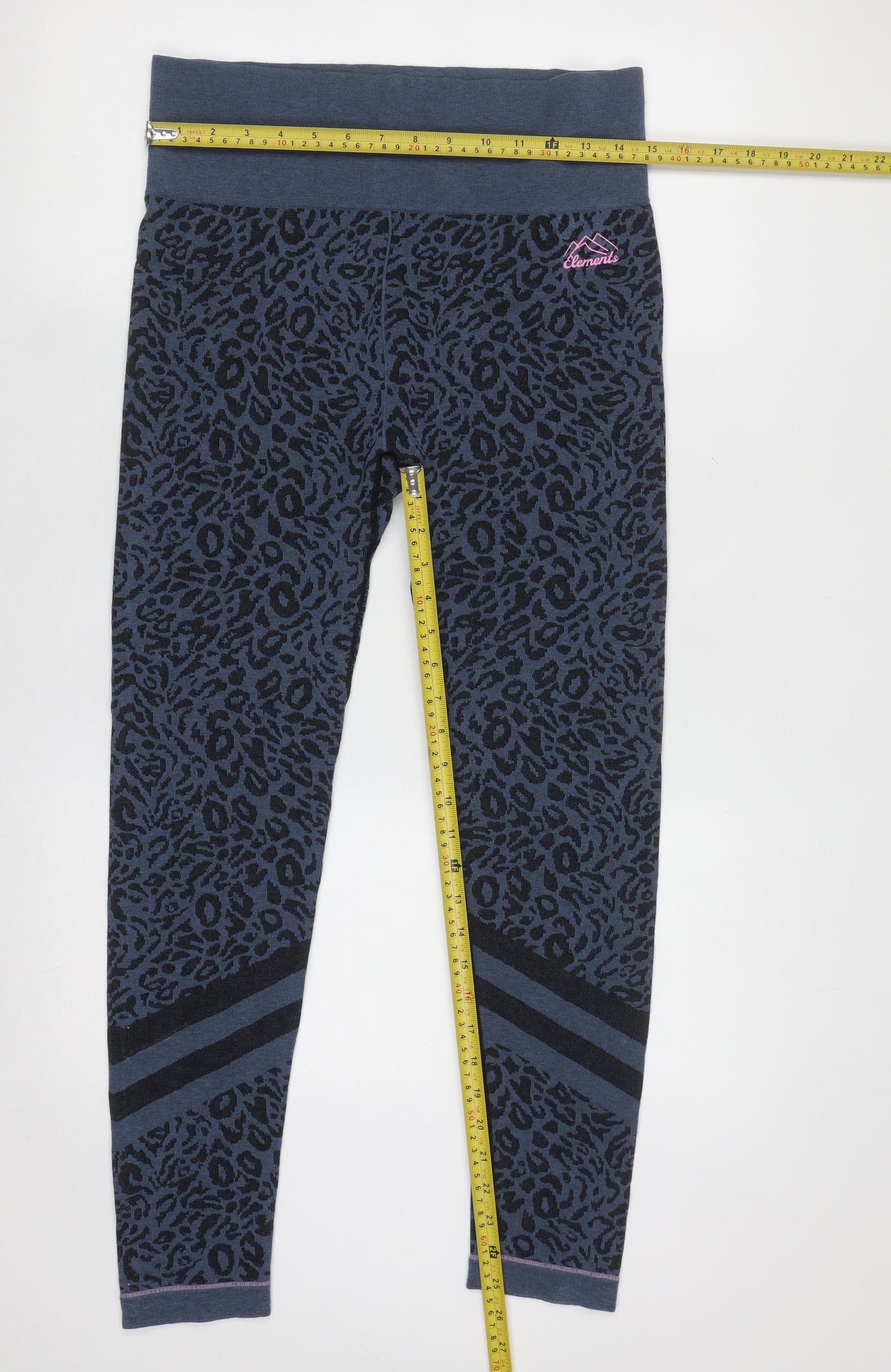 Next Elements Blue Leopard Print Loungewear Tracksuit Set L