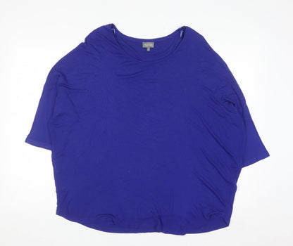 Phase Eight Women Blue Jersey Relaxed T-Shirt Size 16