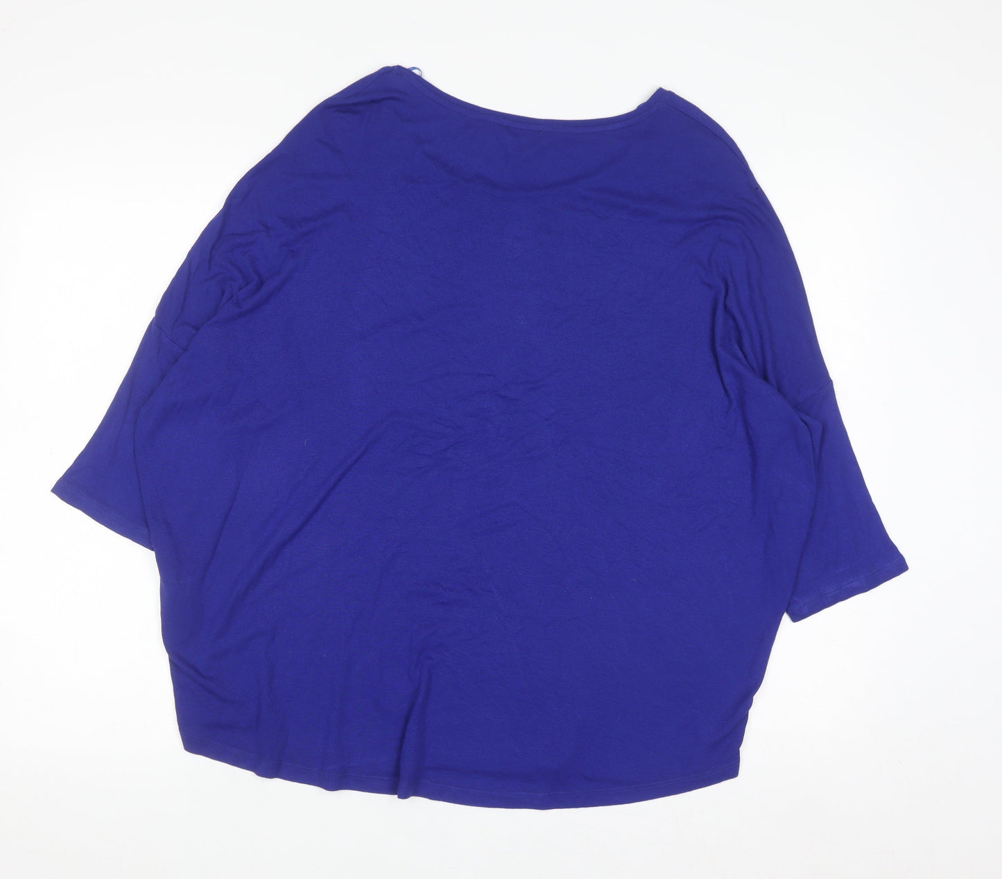Phase Eight Women Blue Jersey Relaxed T-Shirt Size 16