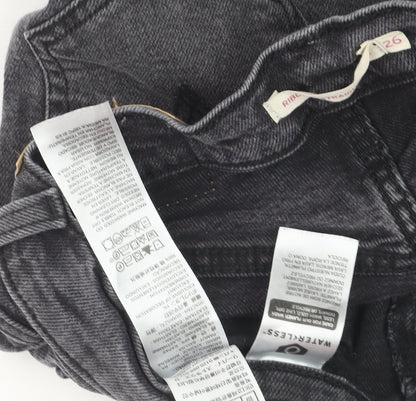 Levi's Women's Grey Ribcage Straight High Rise Jeans Size 26