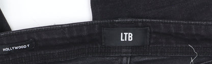 LTB Mens Black Slim Straight Jeans W34 L32 Stretch Denim