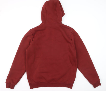 Mountain Warehouse Men's Red Full Zip Hoodie Size M Fleece Lined