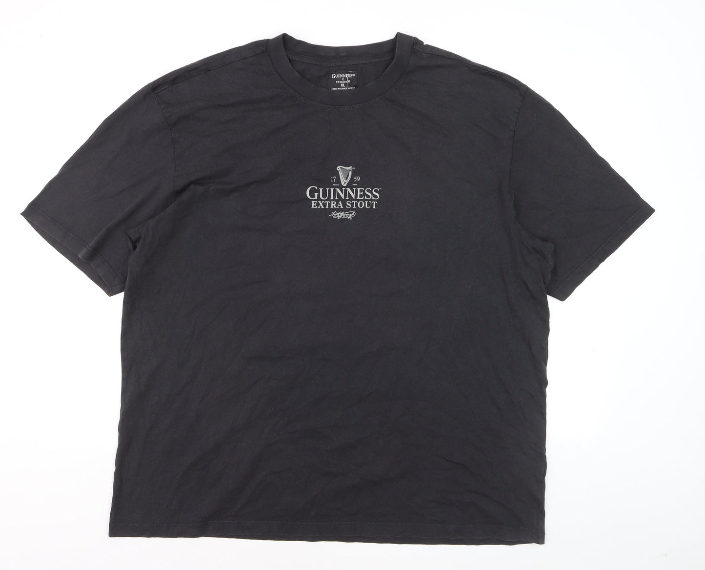 Primark x Guinness Men's Black XL Graphic Beer T-Shirt