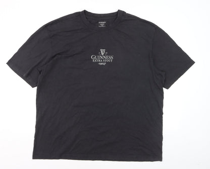 Primark x Guinness Men's Black XL Graphic Beer T-Shirt