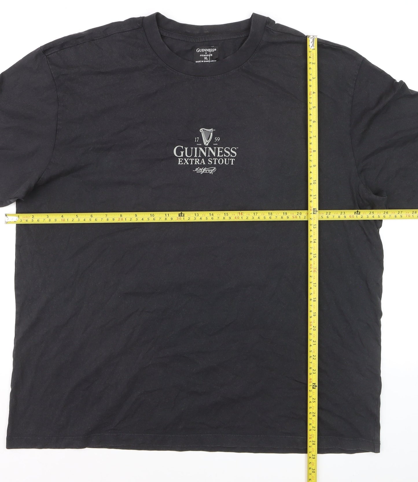 Primark x Guinness Men's Black XL Graphic Beer T-Shirt