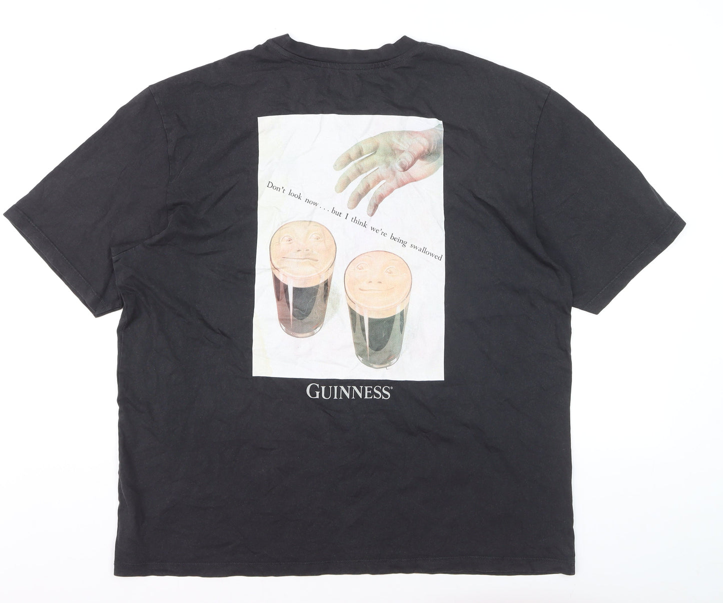 Primark x Guinness Men's Black XL Graphic Beer T-Shirt