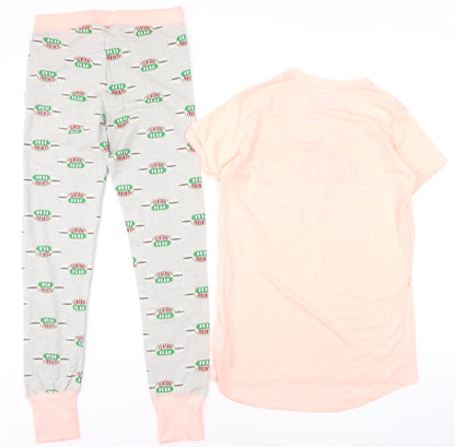 Love To Lounge Friends Central Perk Pink Pyjama Set Women’s Size S 6-8