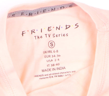 Love To Lounge Friends Central Perk Pink Pyjama Set Women’s Size S 6-8