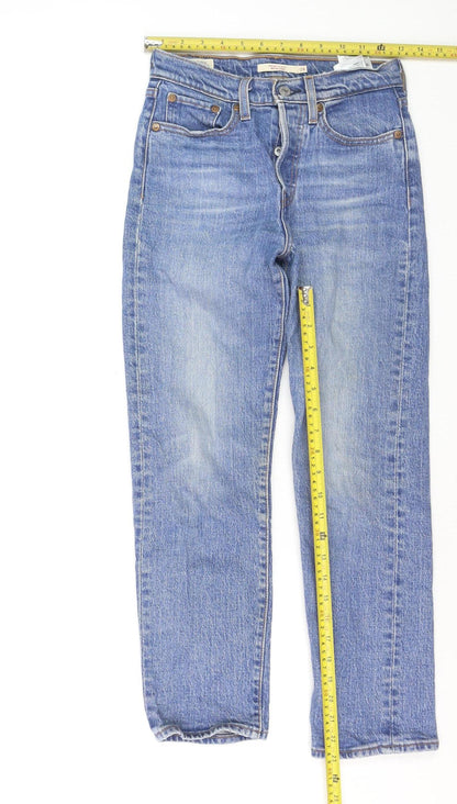 Levi's Women's Blue Wedgie Straight High Rise Jeans Size 24