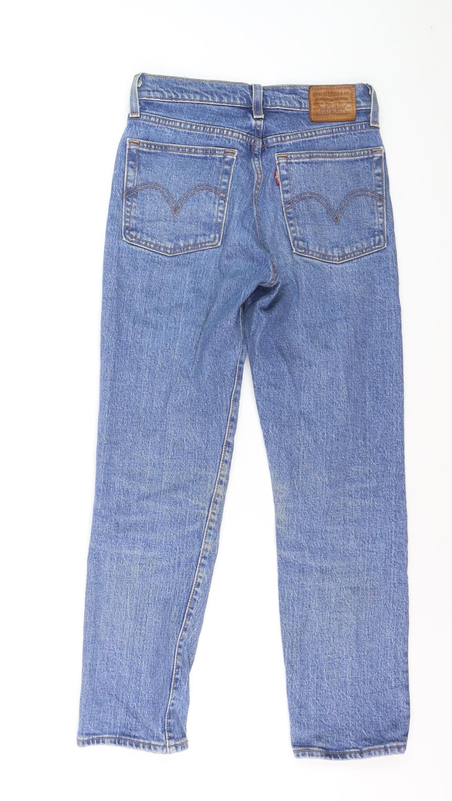 Levi's Women's Blue Wedgie Straight High Rise Jeans Size 24