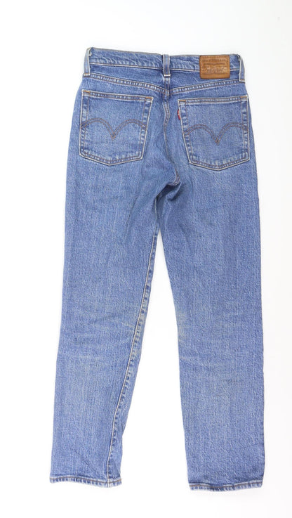 Levi's Women's Blue Wedgie Straight High Rise Jeans Size 24