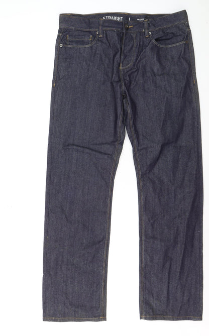 Denim Co. Women’s Blue Straight Leg Jeans Size 16 Regular Fit