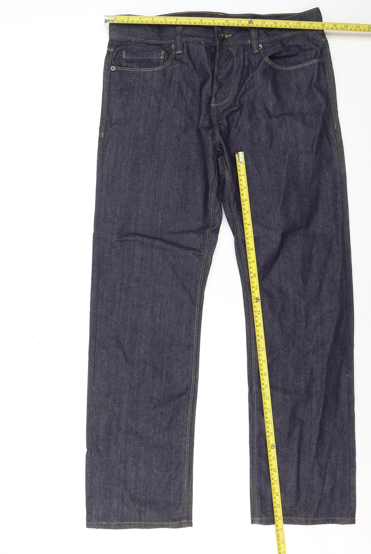 Denim Co. Women’s Blue Straight Leg Jeans Size 16 Regular Fit
