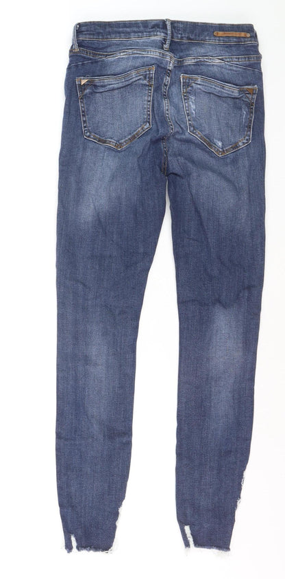 River Island Womens Blue Size 10 Skinny Distressed Stretch Jeans