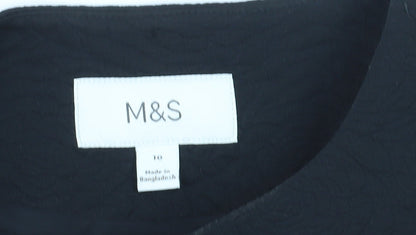 Marks and Spencer Women’s Black Size 10 Button Cardigan Jacket