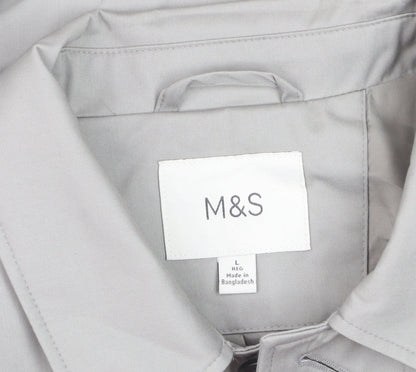 Marks and Spencer Women’s Grey Long Trench Coat Size L