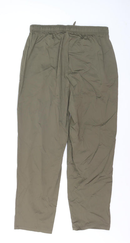 Primark Women’s Green Cargo Trousers M Elastic Waist Drawstring Lightweight