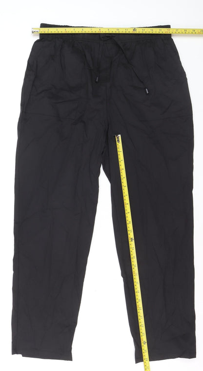 Primark Women Black Jogger Trousers M Lightweight Casual