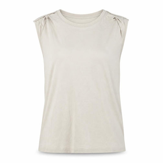 ONLY Women's Beige Sleeveless Modal Blend Tank Top Size S