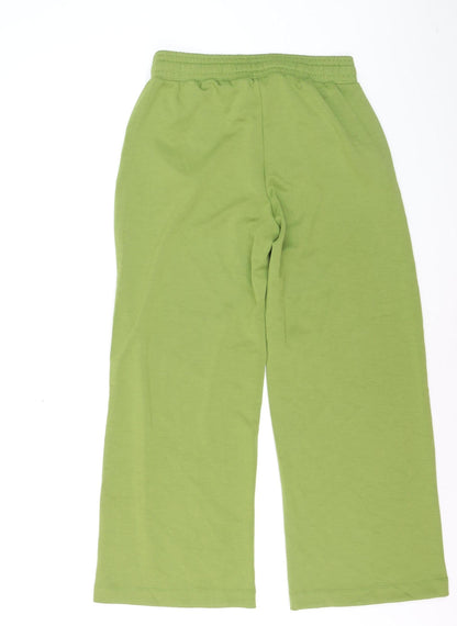 Soya Concept Women’s Green Wide-Leg Trousers Size M Cotton Blend