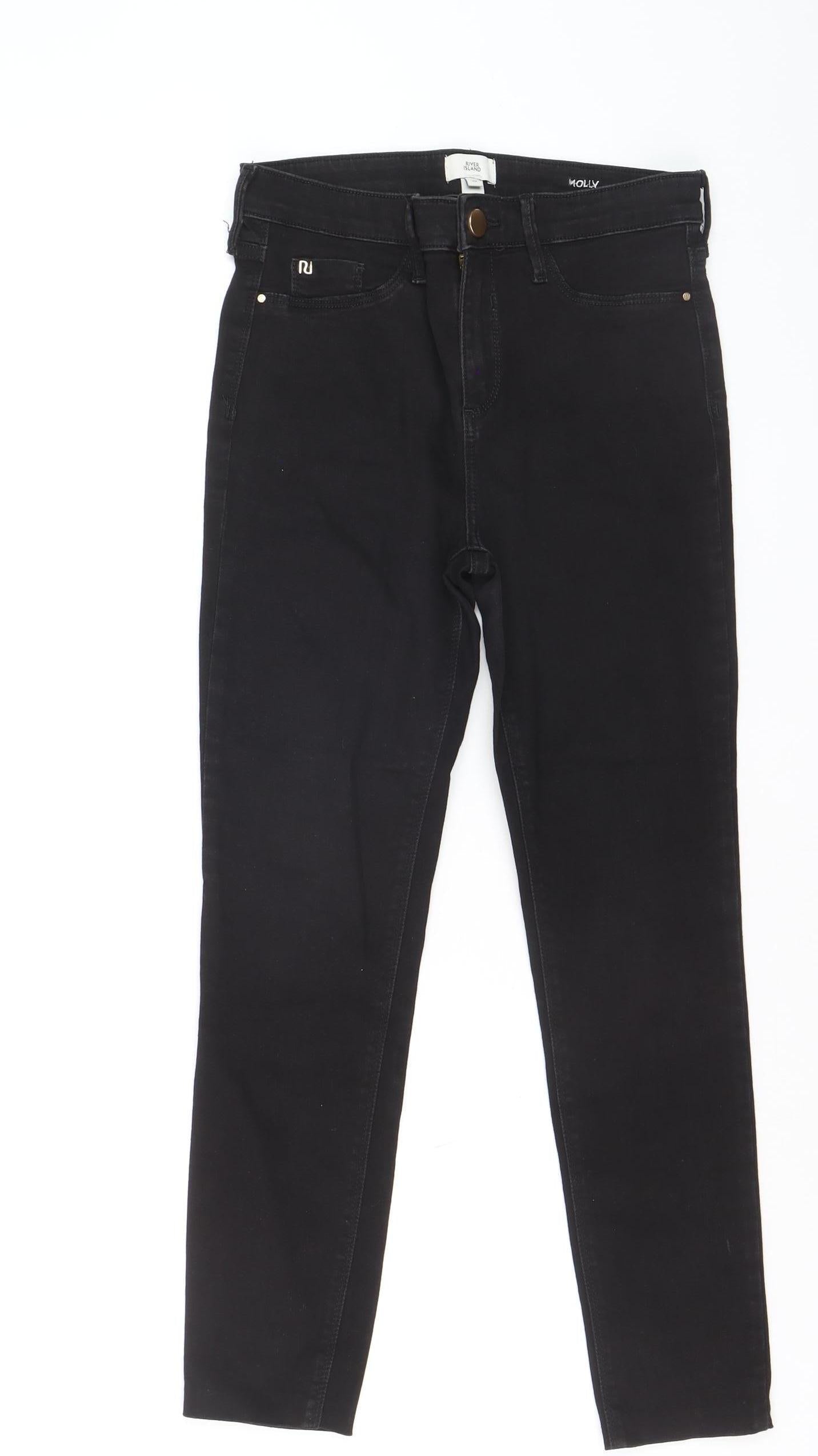 River Island Women’s Black Molly Skinny Jeans Size 10
