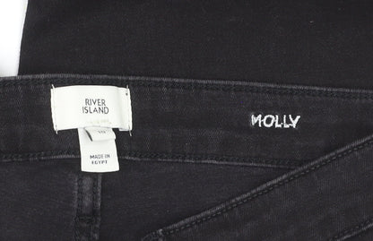 River Island Women’s Black Molly Skinny Jeans Size 10