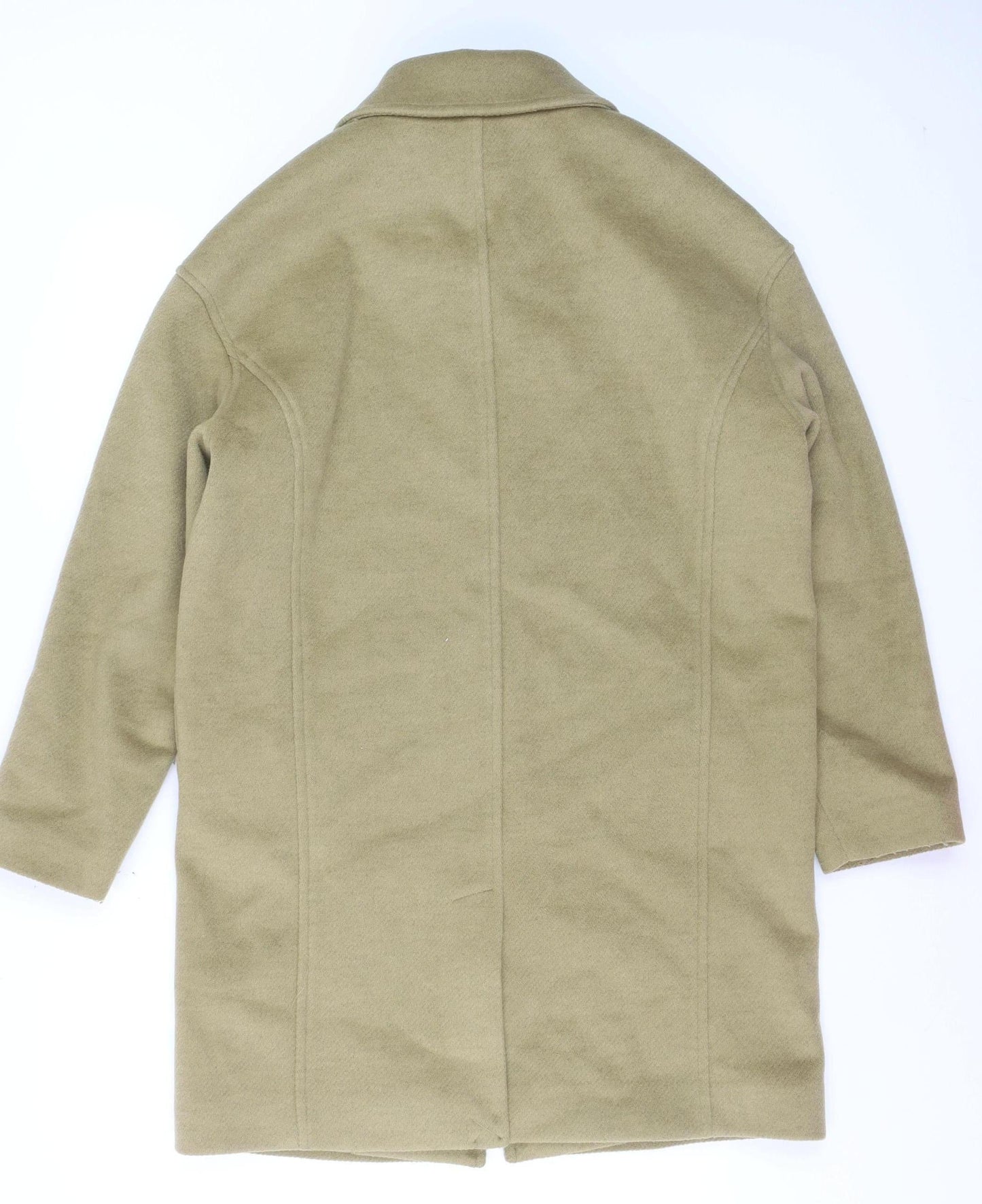 Marks and Spencer Women Beige Button Overcoat Size 10 Regular