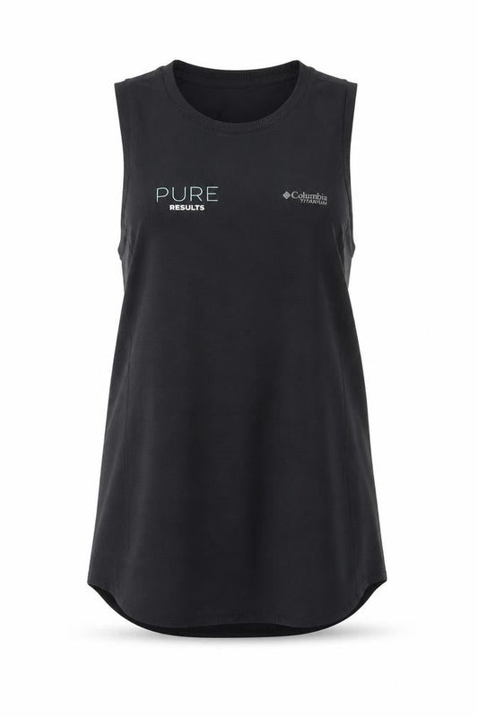 Columbia Women Black Tank Top L Sleeveless Quick Dry Sportswear