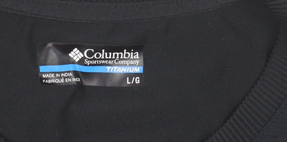 Columbia Women Black Tank Top L Sleeveless Quick Dry Sportswear