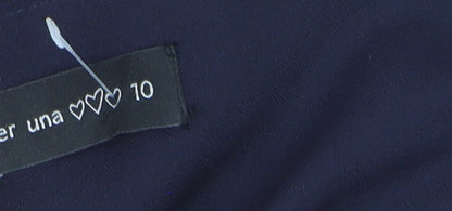 Per Una Women’s Black Beaded Fit & Flare Chiffon Dress Size 10