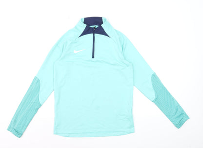 Nike Women’s Blue Dri-FIT 1/4 Zip Pullover Sweatshirt L