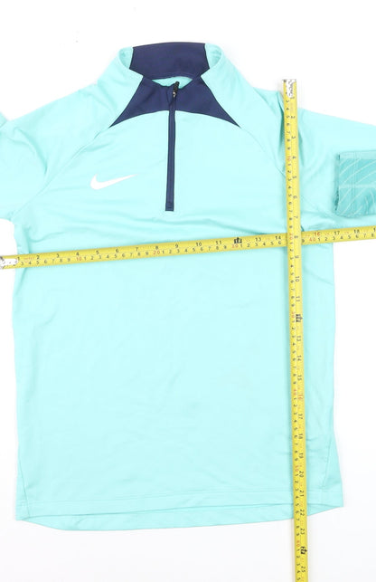Nike Women’s Blue Dri-FIT 1/4 Zip Pullover Sweatshirt L